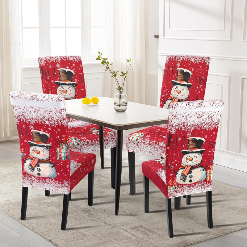Dining room chair covers set of 4 discount